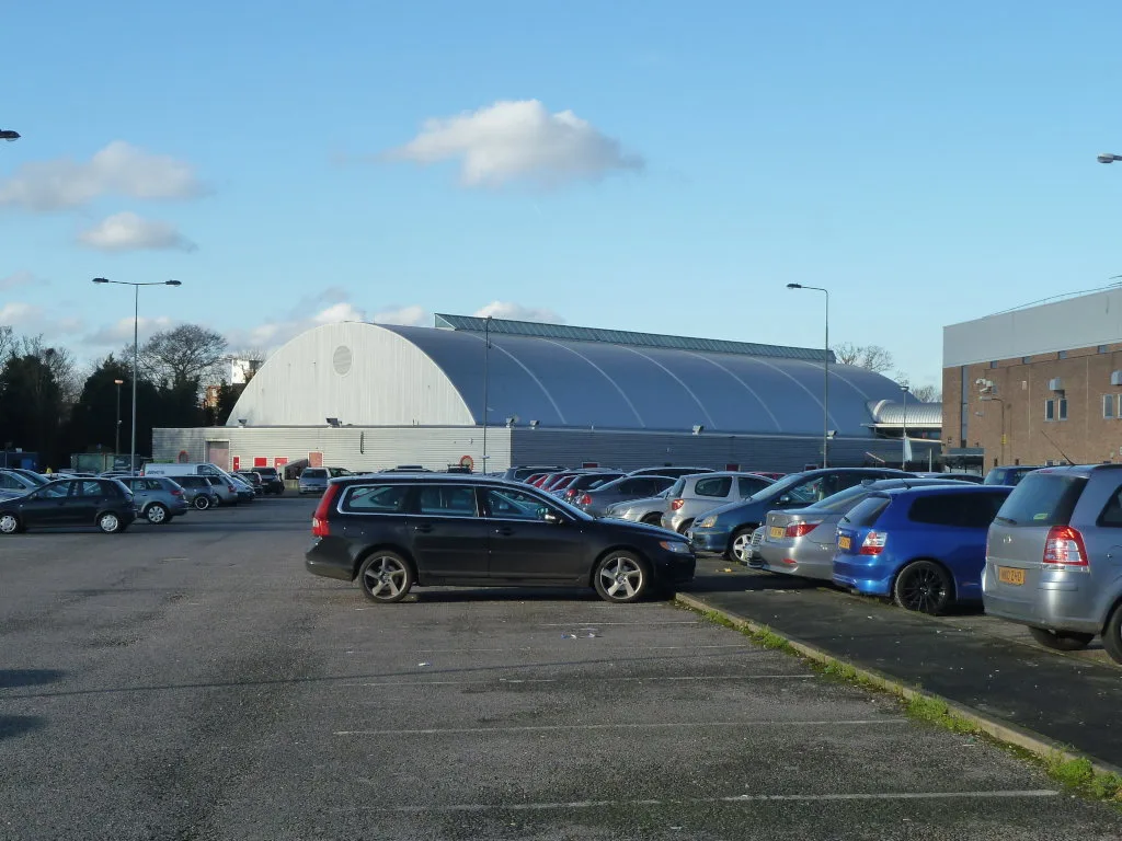 The car park at Slough Ice Arena, one of the ten council car parks where season tickets are proposed.