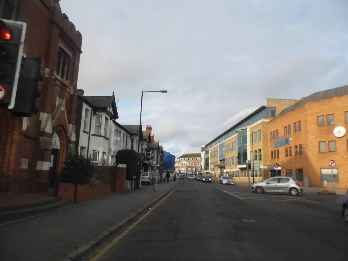 Windsor Road, Slough, the road where the council has its offices at Observatory House. Photographed in 2015.
